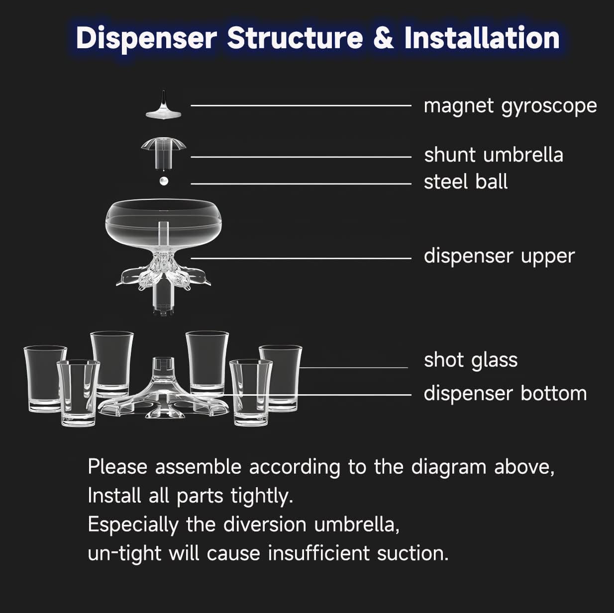 Illuminate Shot Master: LED Glass Shot Splitter with Siphon Technology