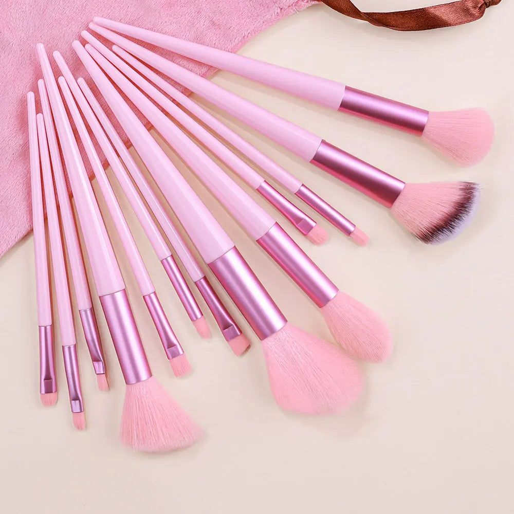 Deluxe 13-Piece Makeup Brush Set - Professional Quality & Versatile Design