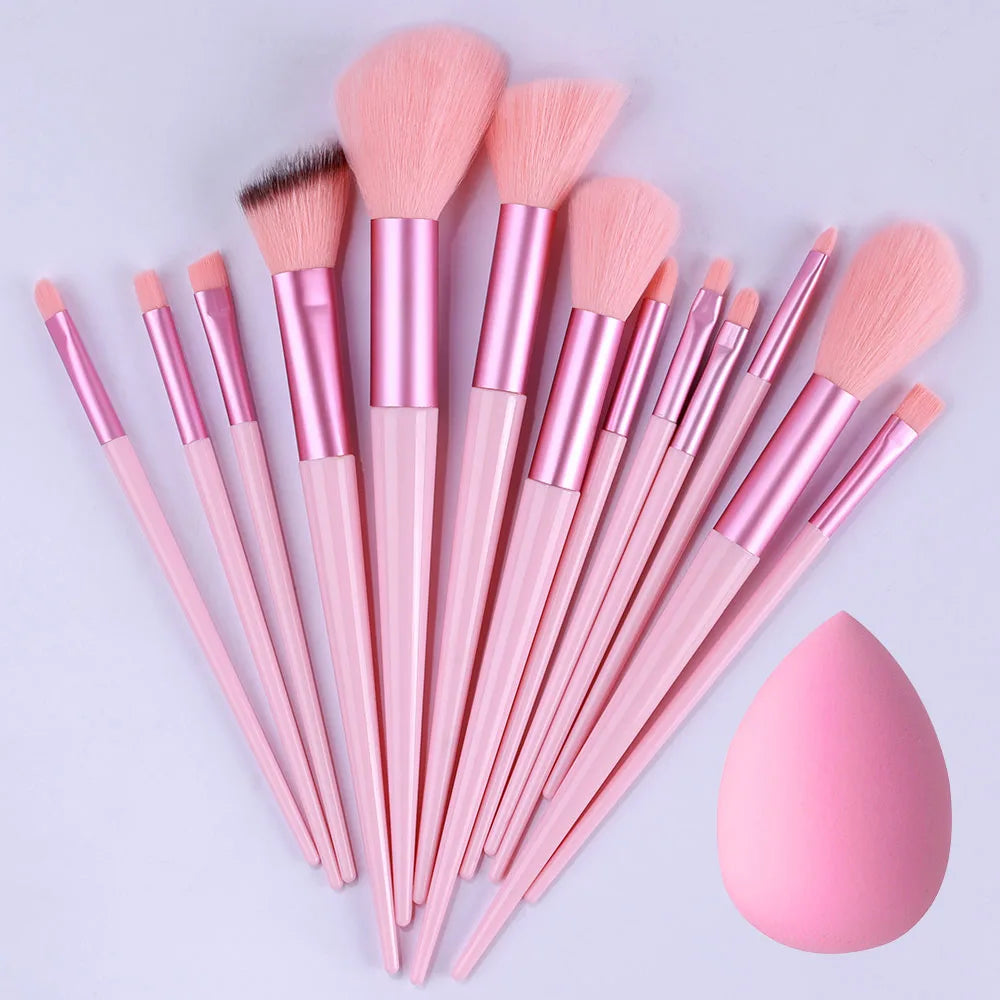 Deluxe 13-Piece Makeup Brush Set - Professional Quality & Versatile Design