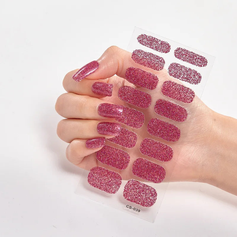 GlamourShine Nail Decals - Dazzling Sticker Designs for Stunning Manicures