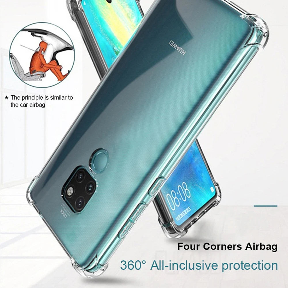 Crystal Clear Shockproof TPU Case for Huawei P Series - Ultimate Protection