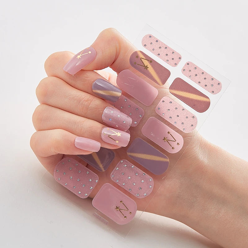 ChicWrap Artistry: Trendsetting Patterned Nail Stickers