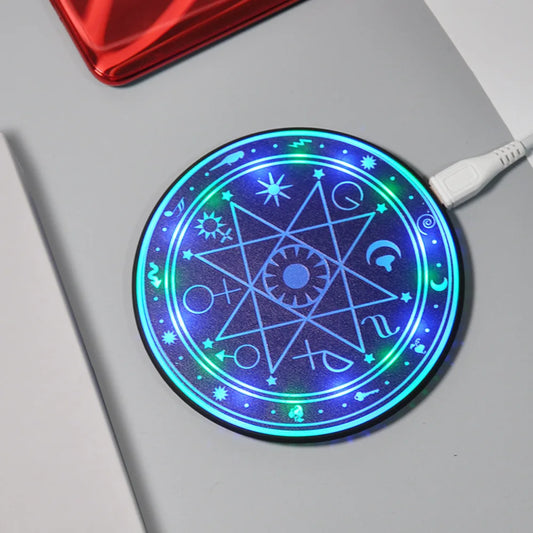 Universal 10W Fast Wireless Charging Pad with LED Indicator