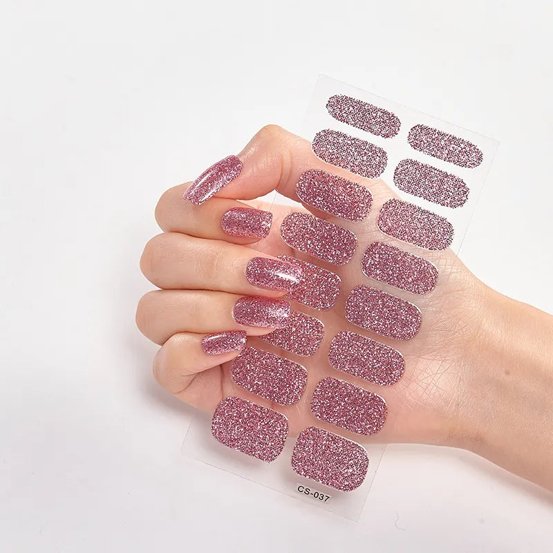 GlamourShine Nail Decals - Dazzling Sticker Designs for Stunning Manicures