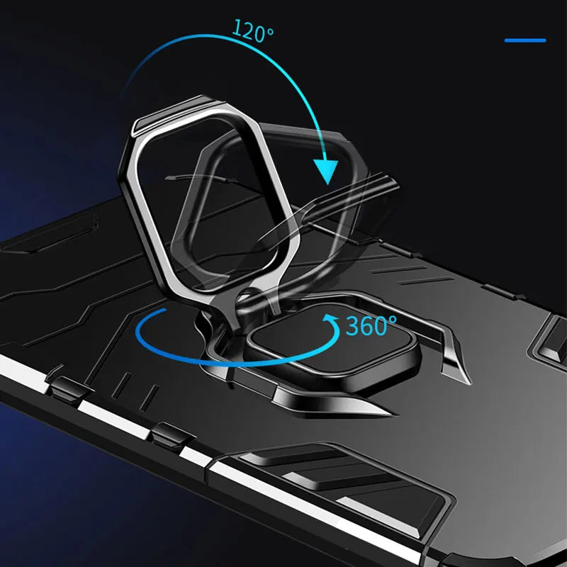 Ultra-Thin Armor Case with 360° Display Stand for Huawei - Versatile & Magnetic