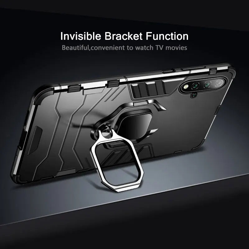 Ultra-Thin Armor Case with 360° Display Stand for Huawei - Versatile & Magnetic