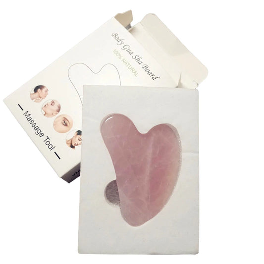 Elegant Jade Gua Sha Face and Neck Tool: Natural Stone Massage for Radiant Skin