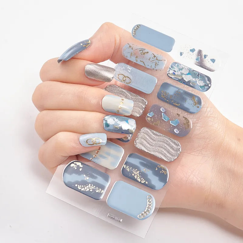 ChicWrap Artistry: Trendsetting Patterned Nail Stickers