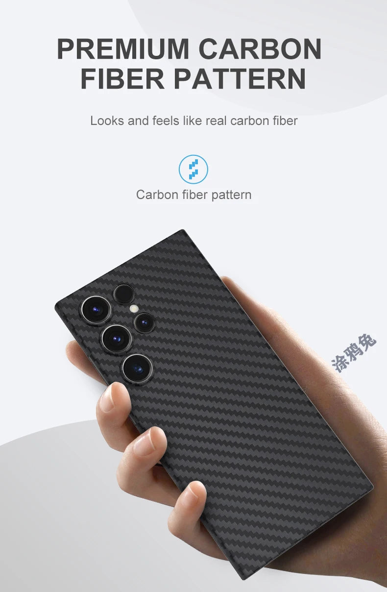 Medome Ultra-Thin Carbon Fiber Phone Case for Samsung S24 Ultra, S24 Plus, S23 Series