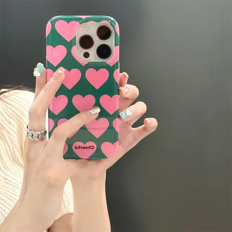 Heart Design iPhone Cover - Cute, Shockproof, Dust and Fingerprint Resistant