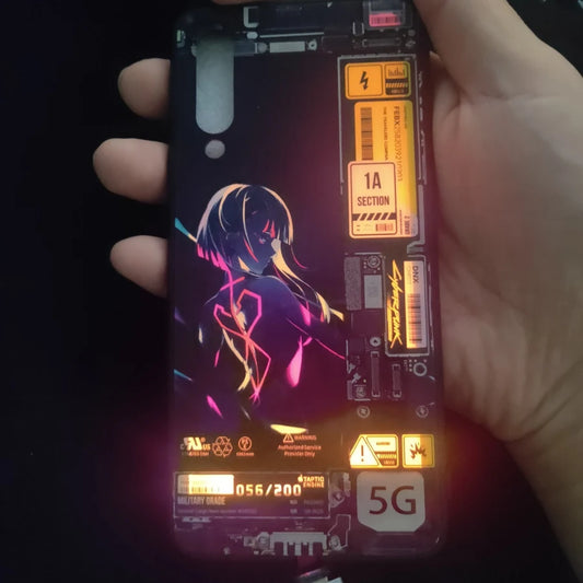 Lucy Cyberpunk Edgerunners LED Showcase Phone Case - Night City Glow