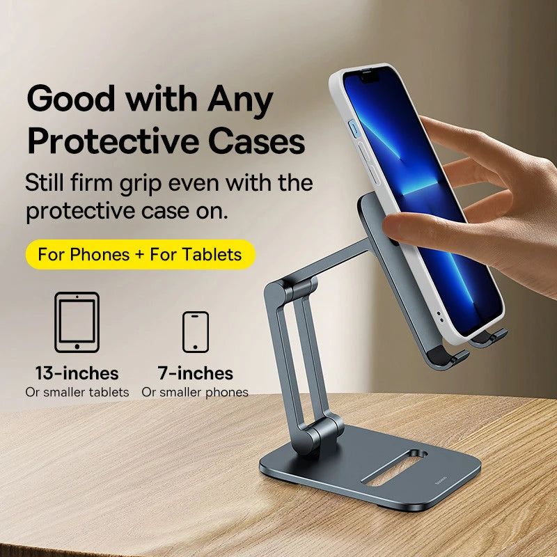 BaseUS Metal Phone and Tablet Stand - Sleek, Durable, Adjustable Holder