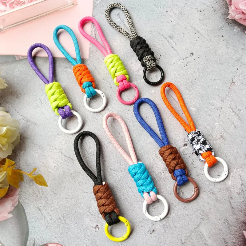 Playful Braided Keychain - Elegant, Durable, Versatile Accessory