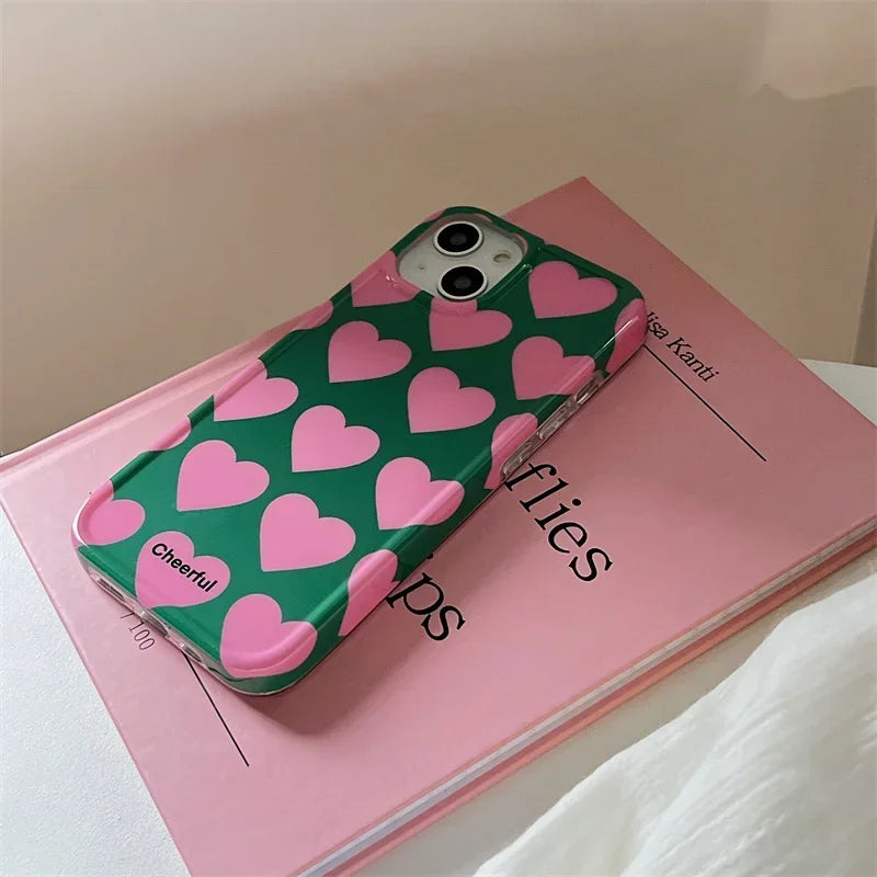 Heart Design iPhone Cover - Cute, Shockproof, Dust and Fingerprint Resistant