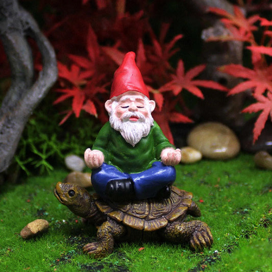 Enchanted Mini Yoga Gnomes Collection - Whimsical Garden Decor Statues