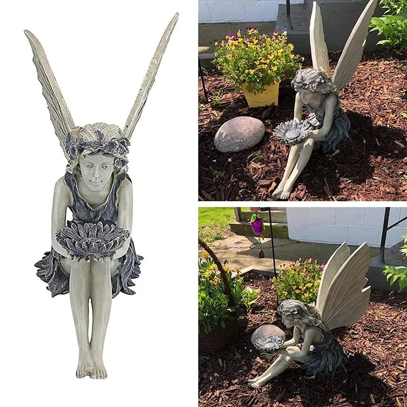 Enchanted Resting Fairy Garden Statue - Magical Resin Decor