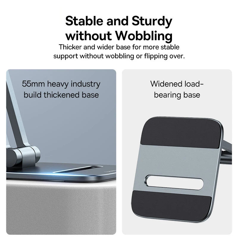 BaseUS Metal Phone and Tablet Stand - Sleek, Durable, Adjustable Holder