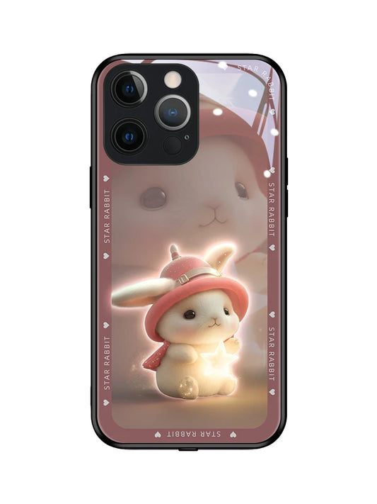 Cute Rabbit LED Light Up Phone Case for iPhone - Luminous & Protective