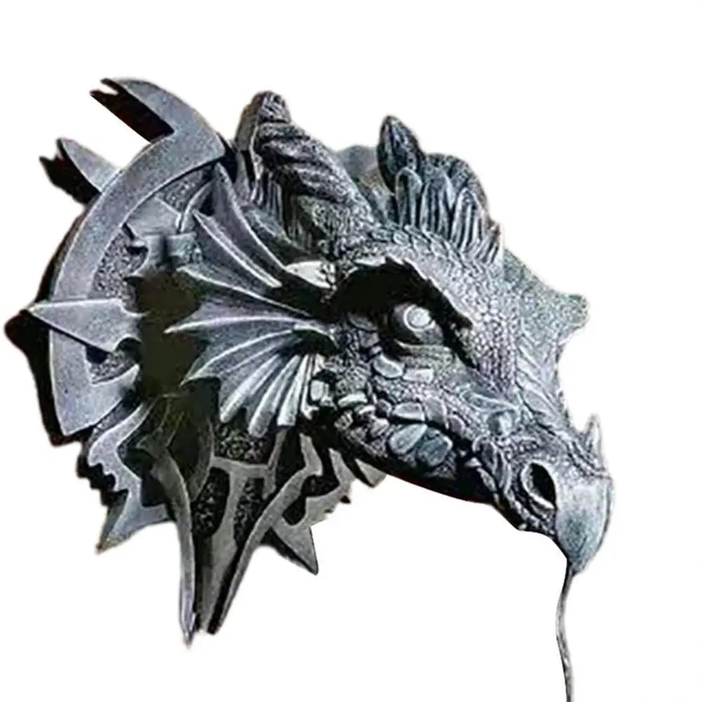 Mystic Dragonhead Wall Lamp - Industrial Resin Hanging Light