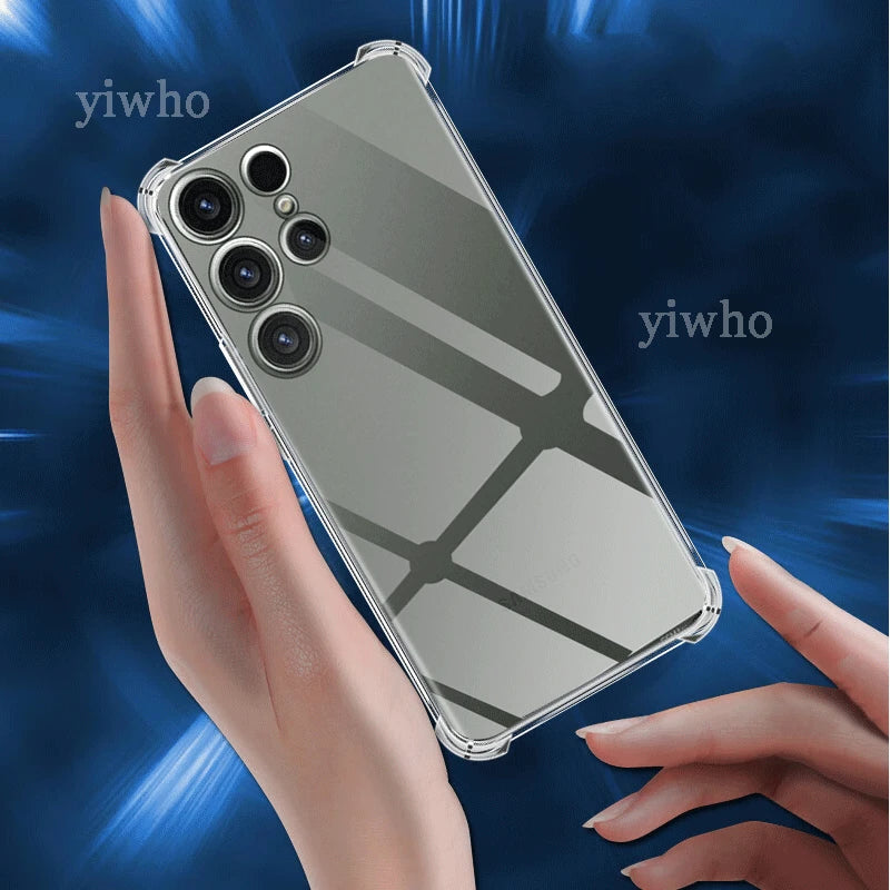 Samsung Transparent Hard Plastic Phone Cover - Minimalist Protection