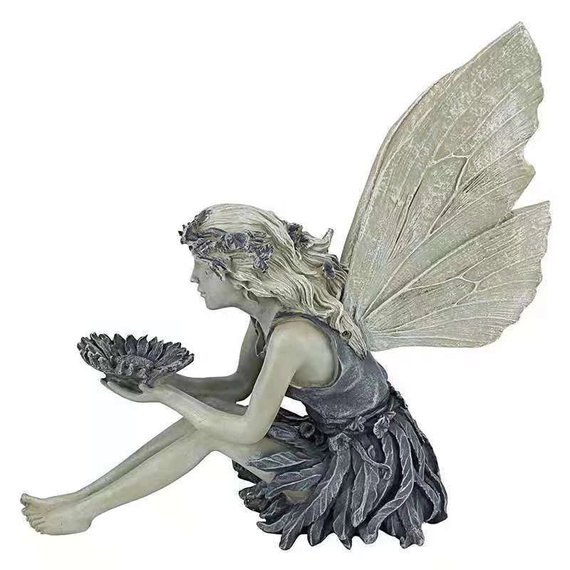 Enchanted Resting Fairy Garden Statue - Magical Resin Decor