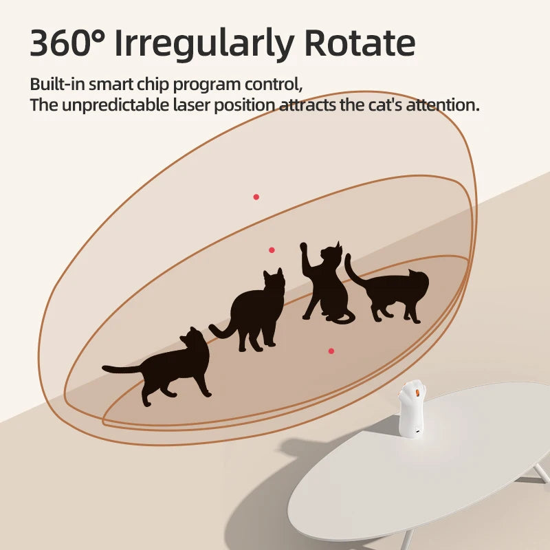 Triple-Mode Interactive Laser Cat Toy: Endless Fun for Pets