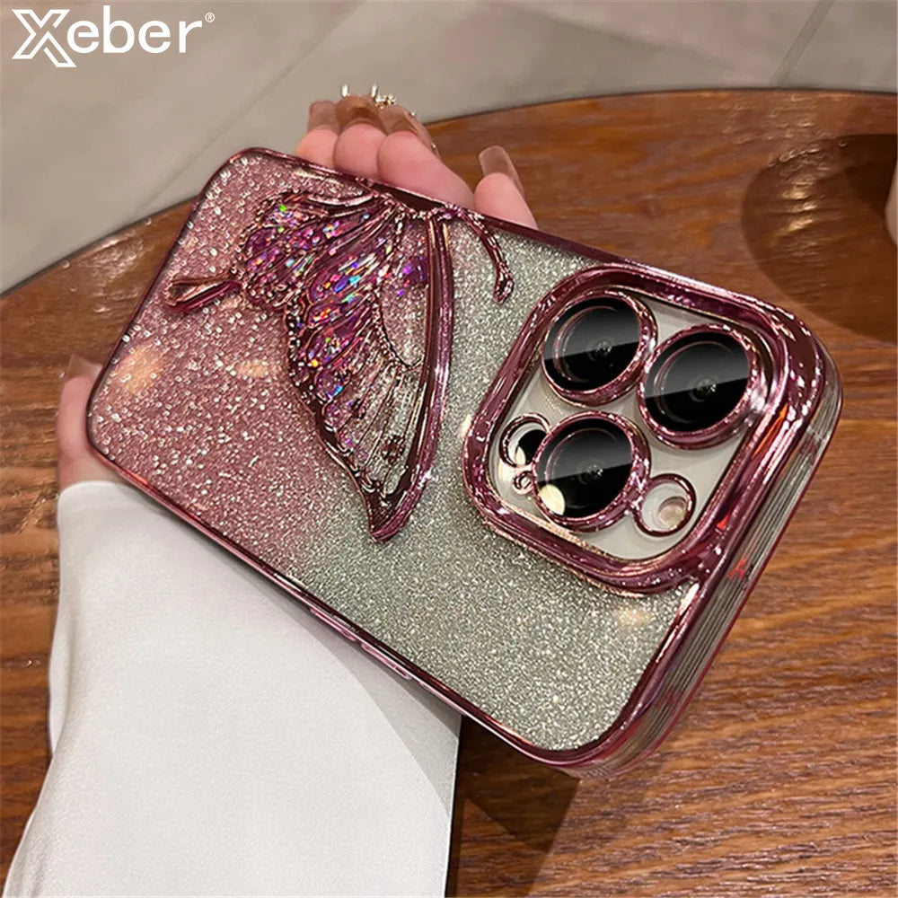 Beautiful Glittered Style Phone Cases for iPhone - Sparkle & Protection