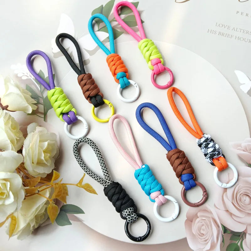 Playful Braided Keychain - Elegant, Durable, Versatile Accessory