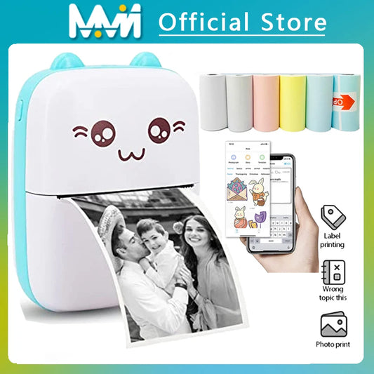 PrintPal Mini: Kids' Portable Thermal Printer – Fun & Compact Mobile Printing