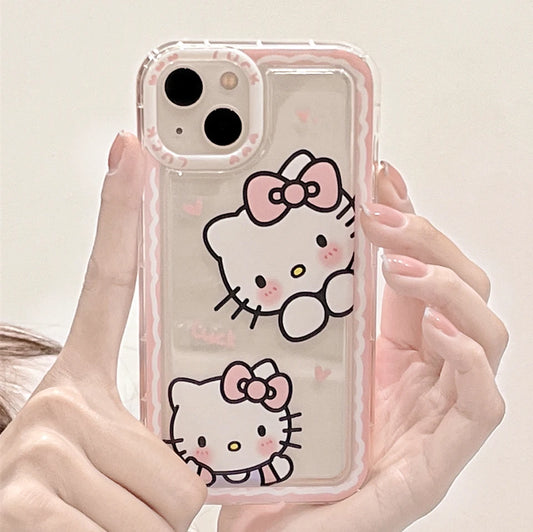 Sanrio Hello Kitty Pink Edge Phone Case for iPhone - Cute & Protective