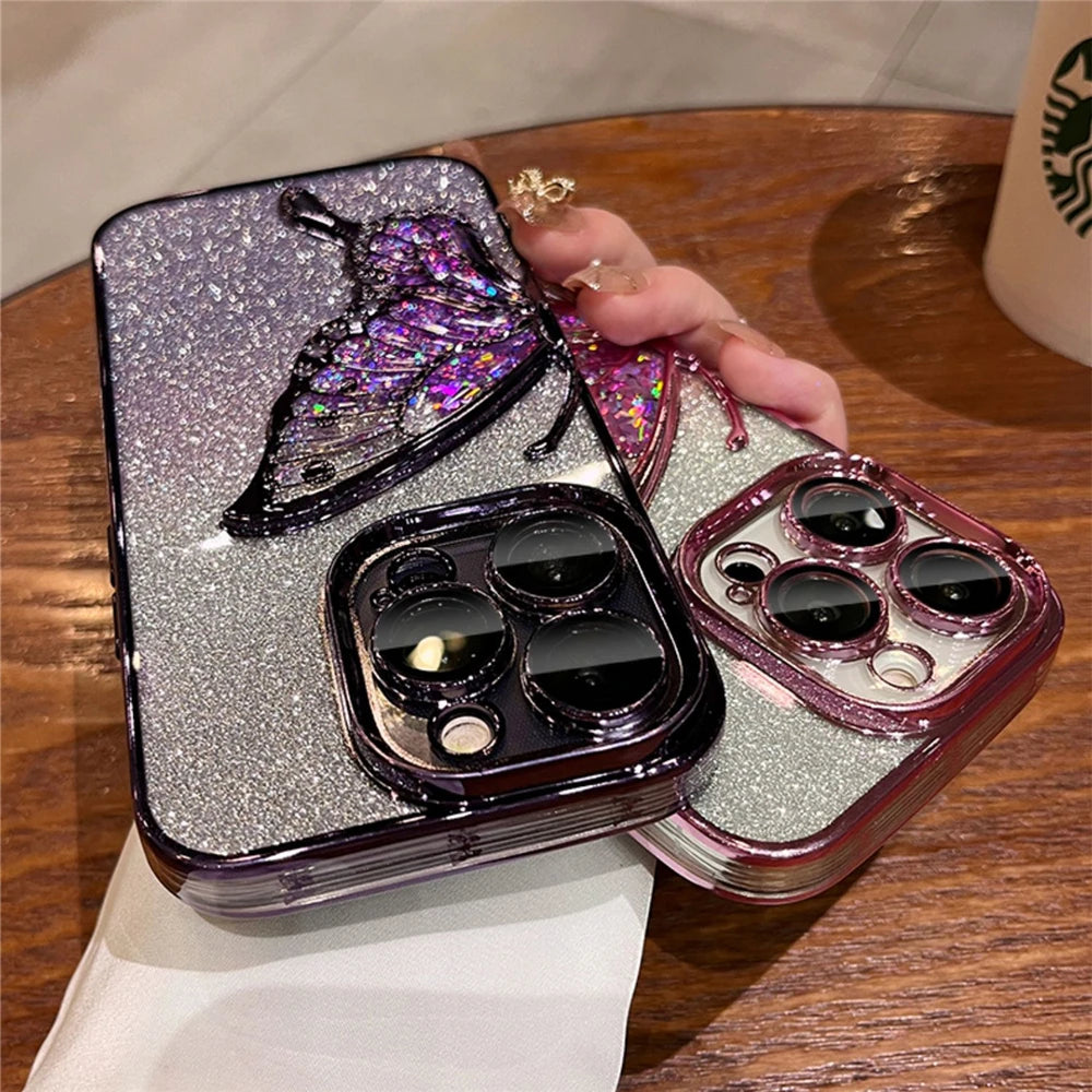 Beautiful Glittered Style Phone Cases for iPhone - Sparkle & Protection