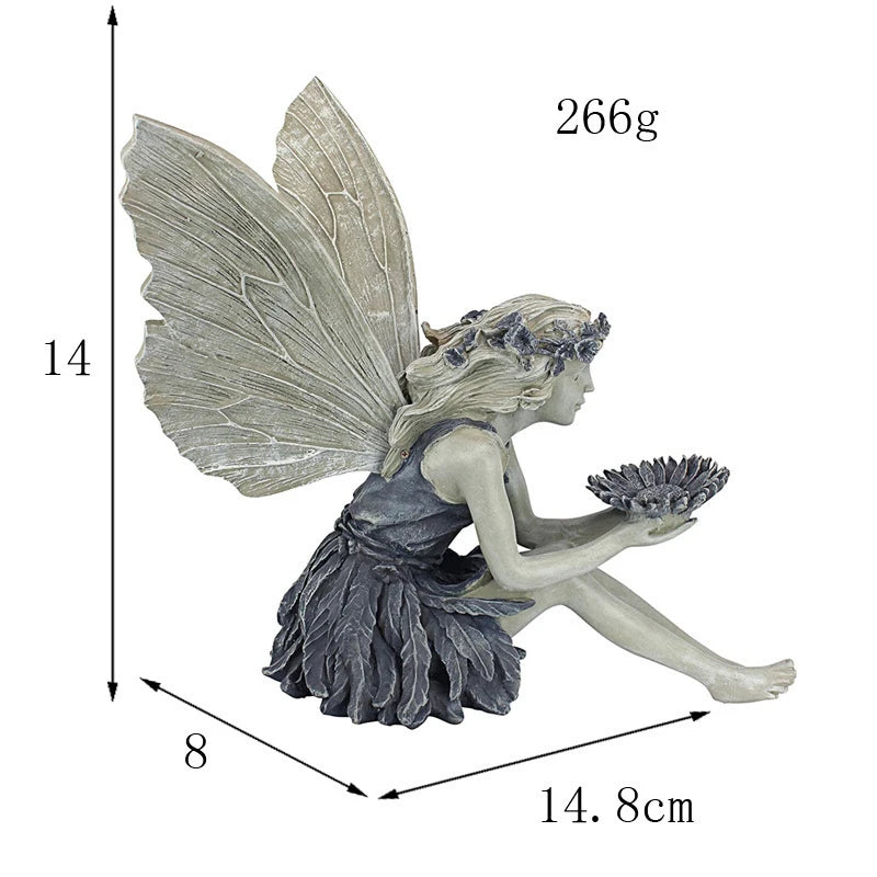 Enchanted Resting Fairy Garden Statue - Magical Resin Decor