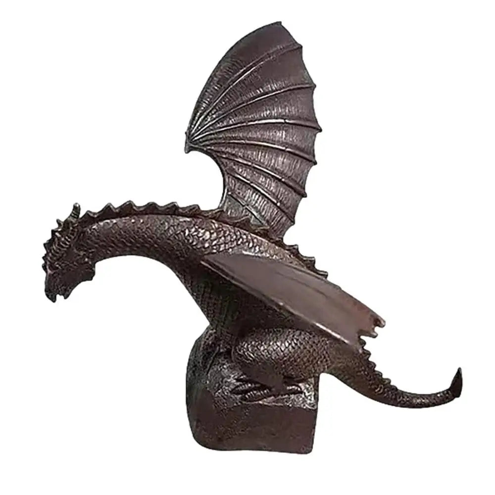 Mystic Gothic Garden Dragon Fountain - Resin Water Spray Sculpture