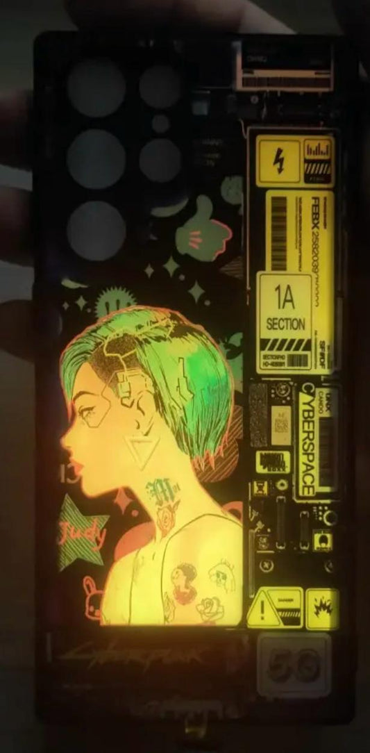 Judy Alvarez Cyberpunk 2077 LED Tattoo iPhone Case