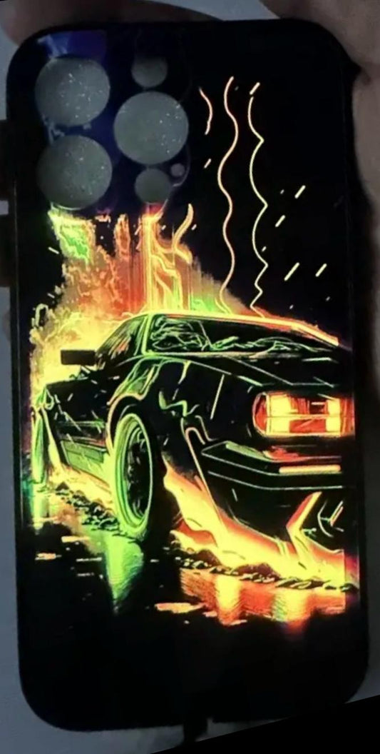 BlazeTrack Flaming Car LED Phone Case for iPhone