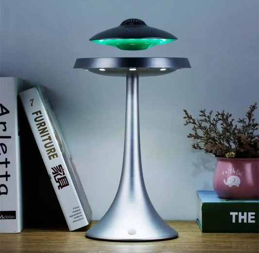 UFO Hover Lamp: Levitating Bluetooth Speaker with LED Ambiance