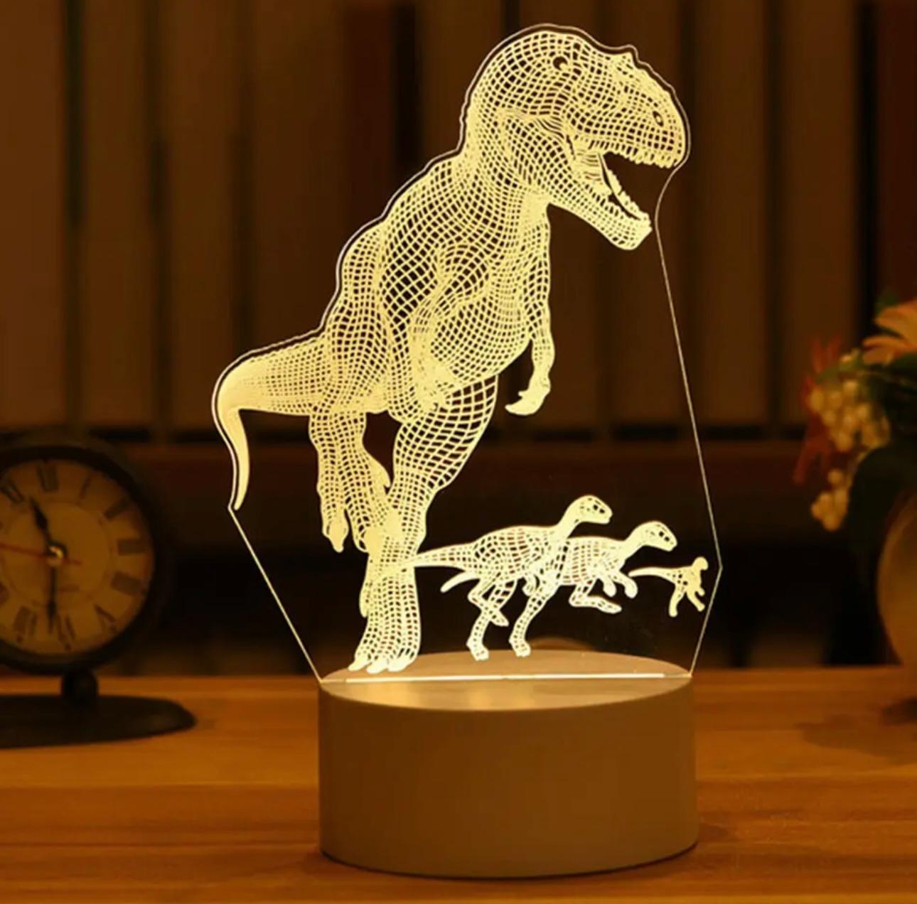 Enchanted Glow 3D Acrylic Night Lights – USB-Powered Artistic Illumination