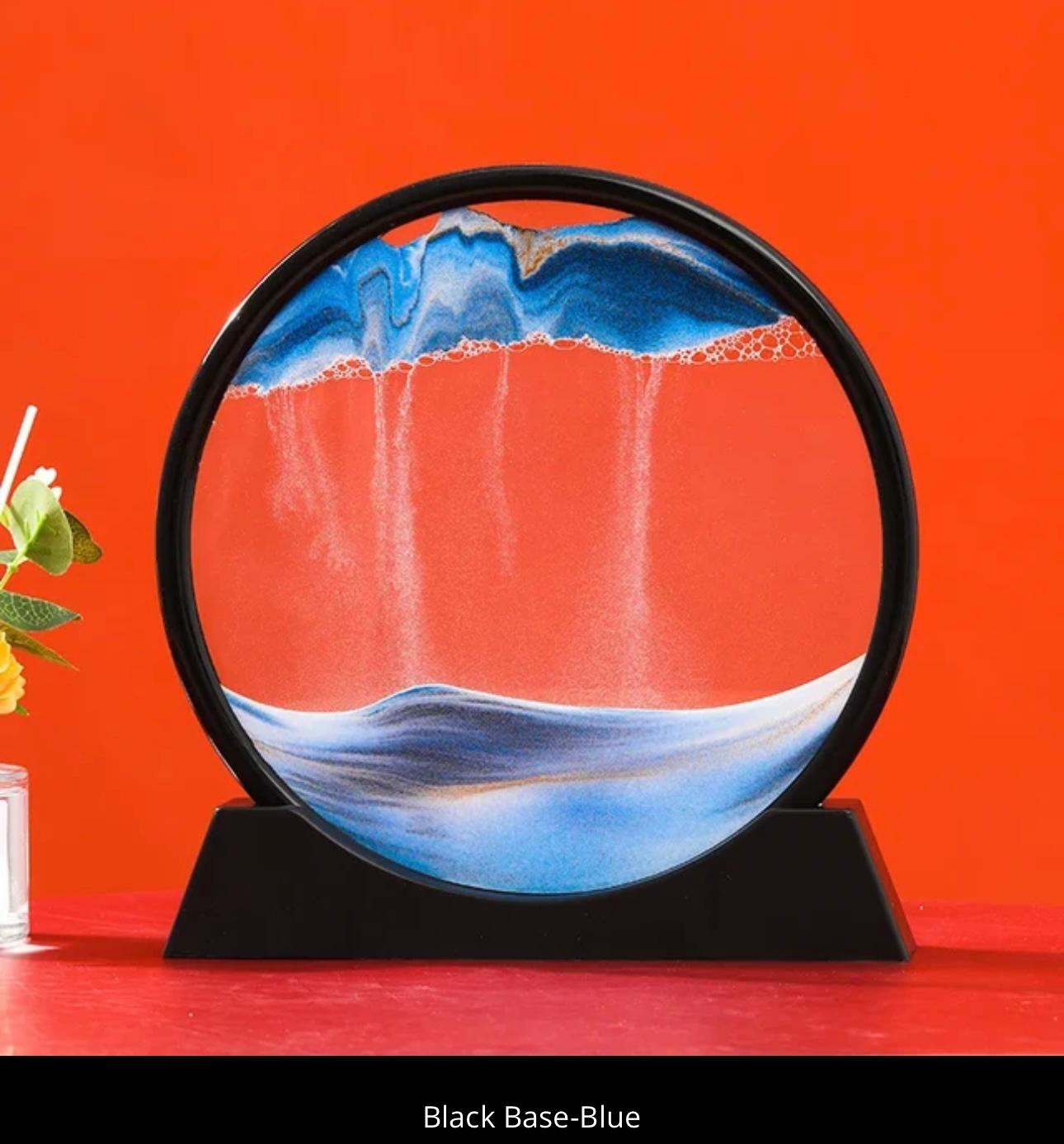 Sandman's Landscape: Dynamic 3D Sand Art for Serene Decor