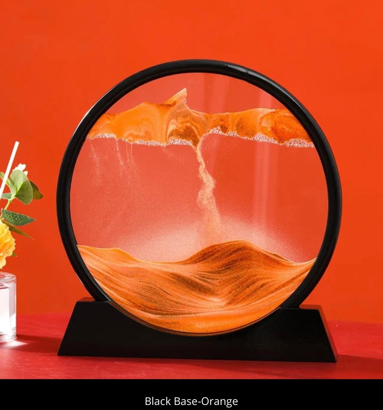 Sandman's Landscape: Dynamic 3D Sand Art for Serene Decor