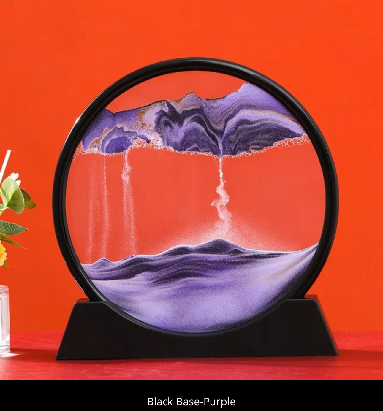 Sandman's Landscape: Dynamic 3D Sand Art for Serene Decor