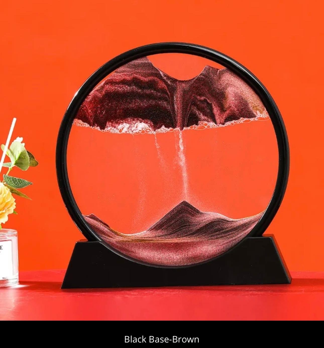 Sandman's Landscape: Dynamic 3D Sand Art for Serene Decor