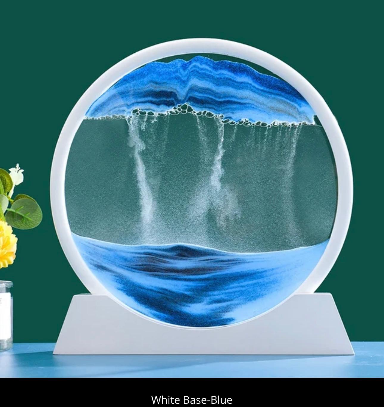 Sandman's Landscape: Dynamic 3D Sand Art for Serene Decor