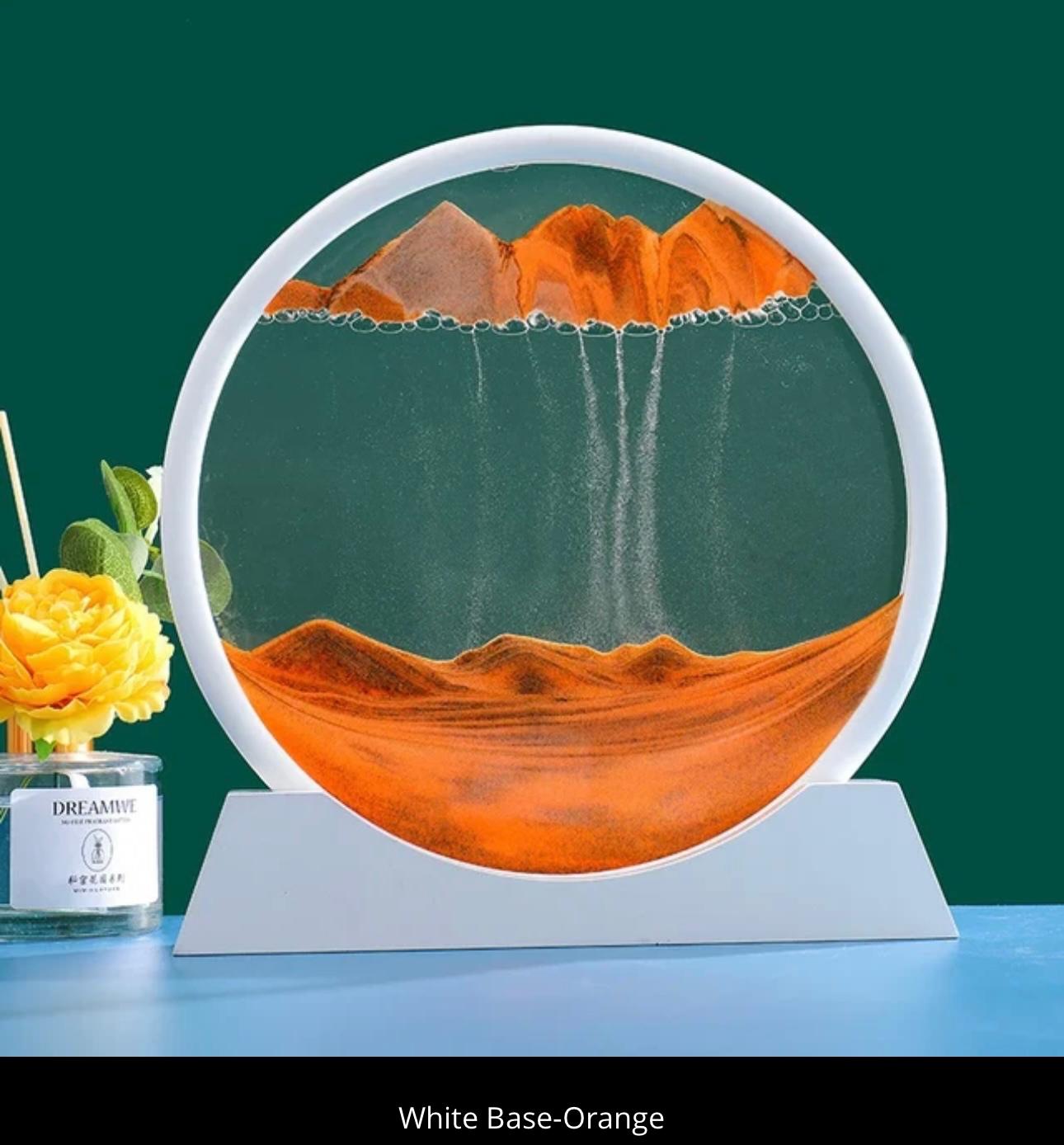 Sandman's Landscape: Dynamic 3D Sand Art for Serene Decor