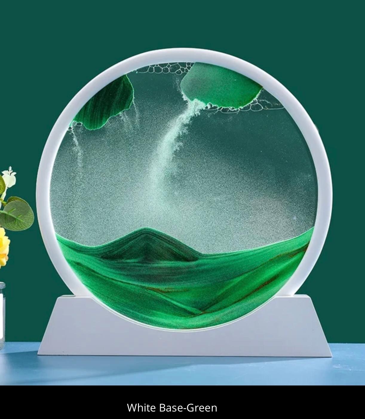 Sandman's Landscape: Dynamic 3D Sand Art for Serene Decor