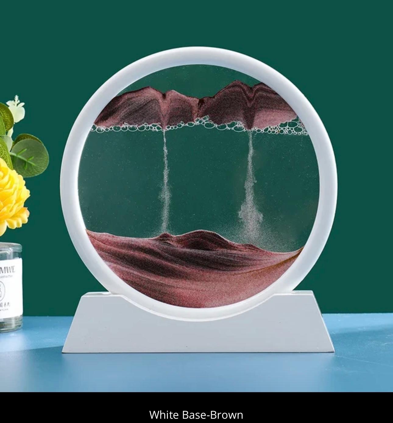 Sandman's Landscape: Dynamic 3D Sand Art for Serene Decor