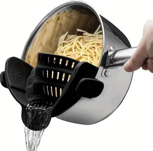 SmartStrain Clip-On Silicone Strainer: Streamline Your Kitchen Prep