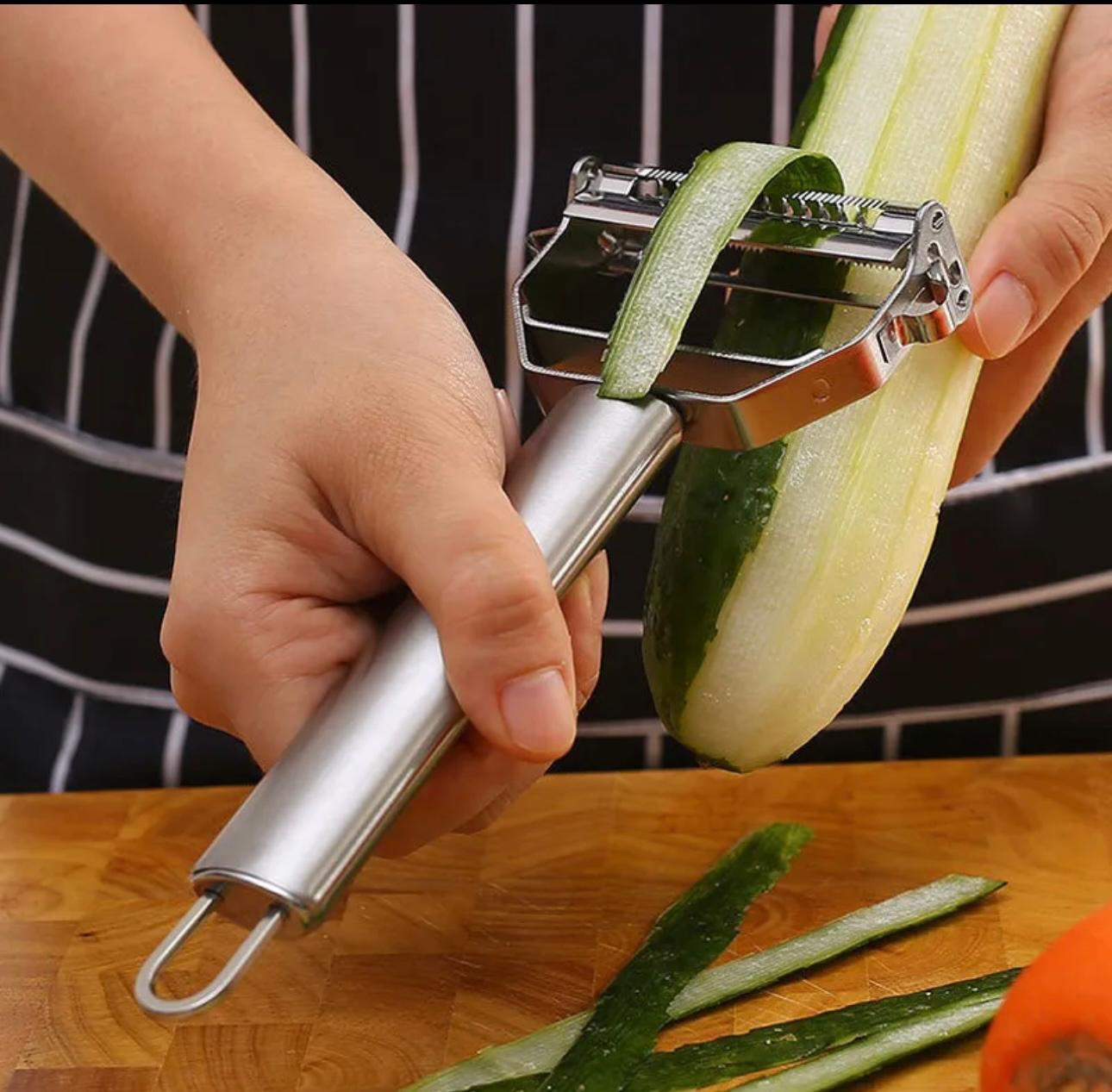 Kitchen Master 4-in-1 Peeler: Versatile Multi-Function Prep Tool