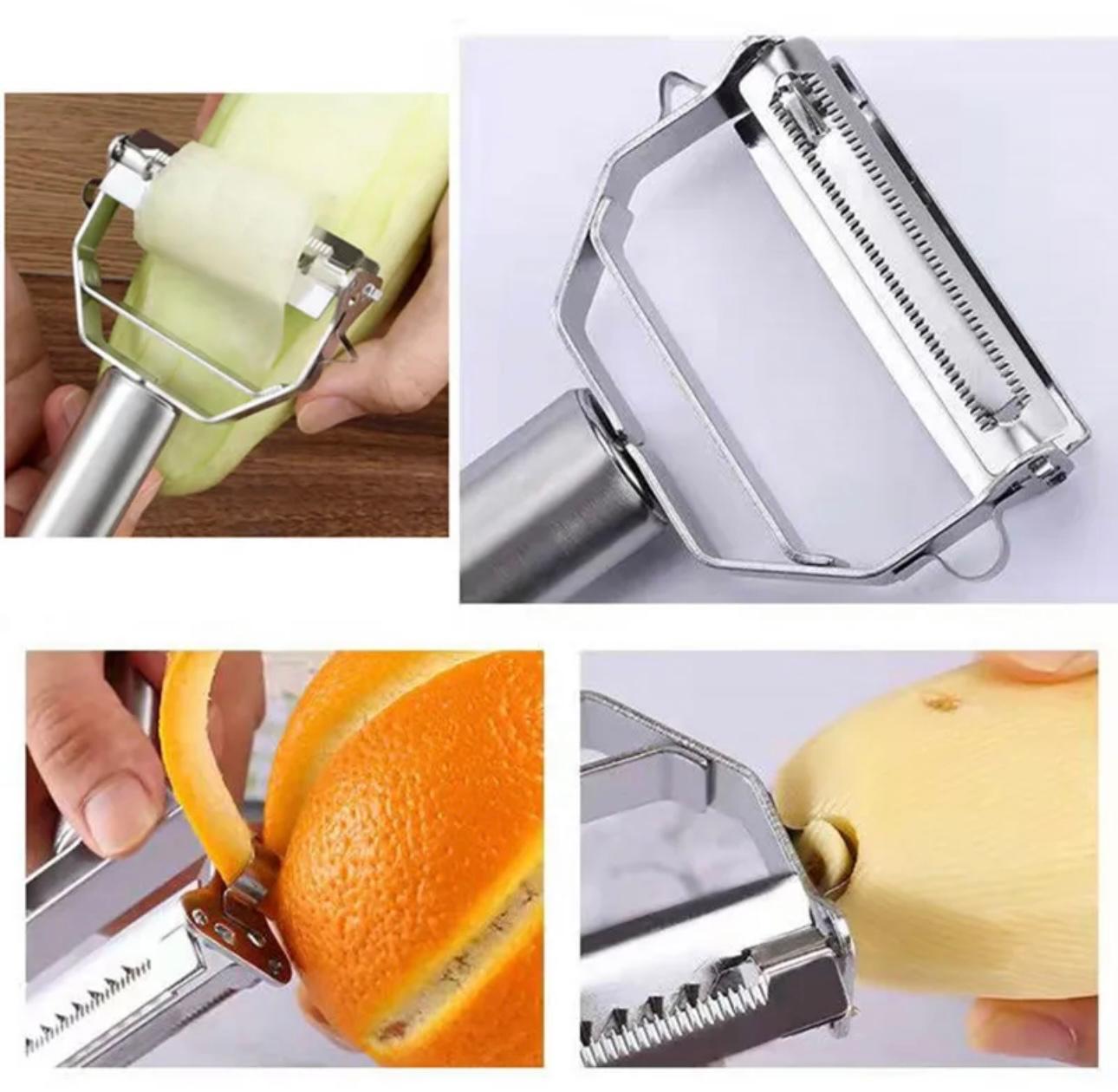 Kitchen Master 4-in-1 Peeler: Versatile Multi-Function Prep Tool