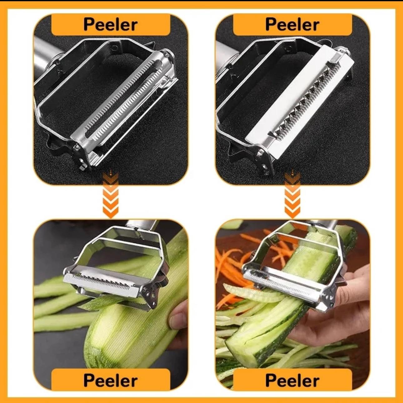 Kitchen Master 4-in-1 Peeler: Versatile Multi-Function Prep Tool