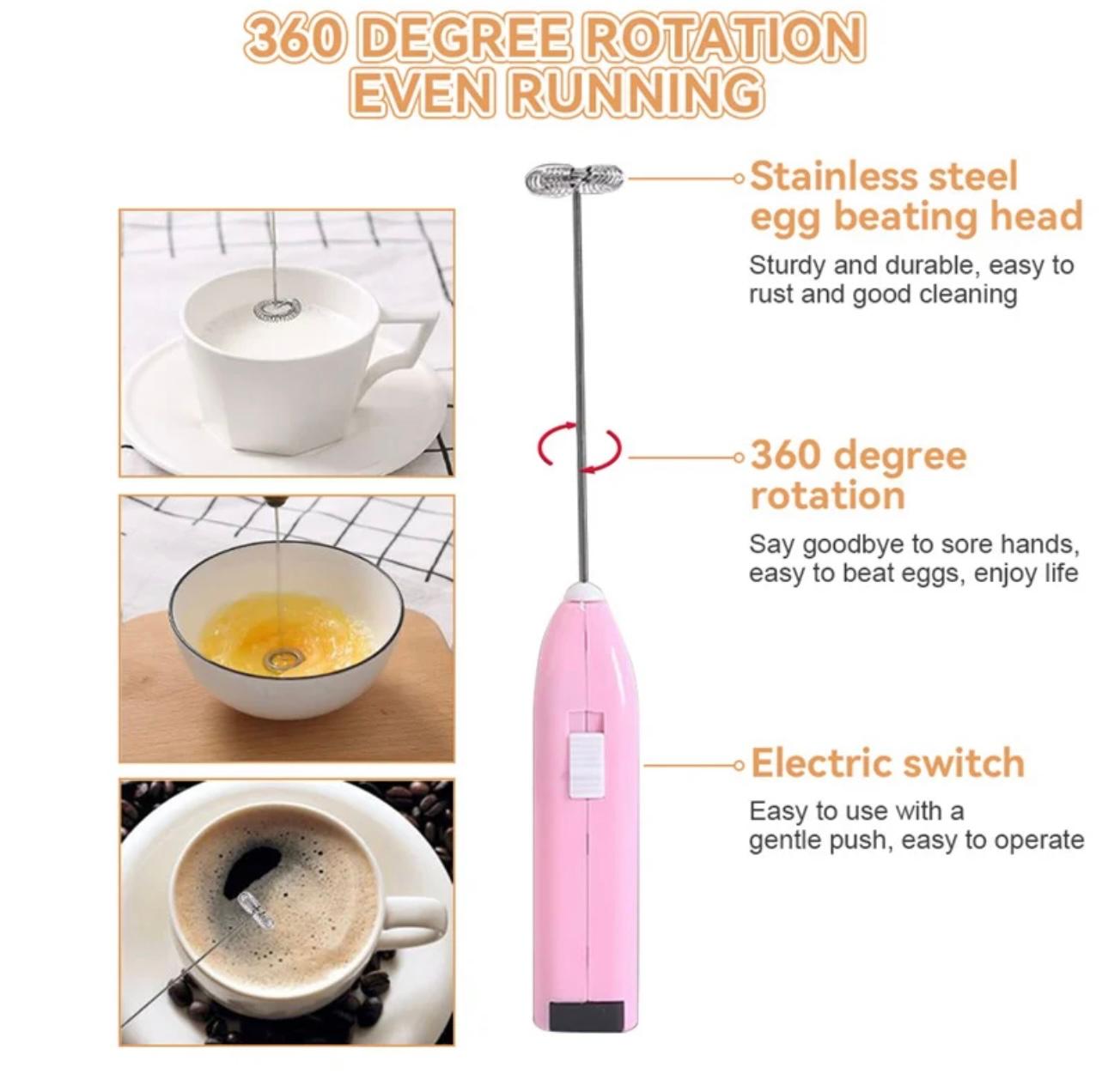 SilkySmooth Electric Milk Frother: Barista-Quality Foam Maker